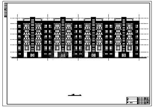 公寓设计某六层框架结构大学教师公寓建筑施工cad图含计算书毕业设计