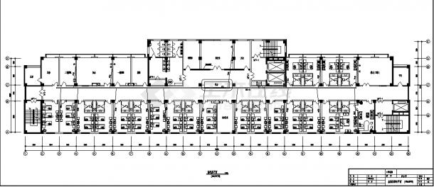 13层医院病房楼建筑设计施工cad图纸含地下一层设计说明